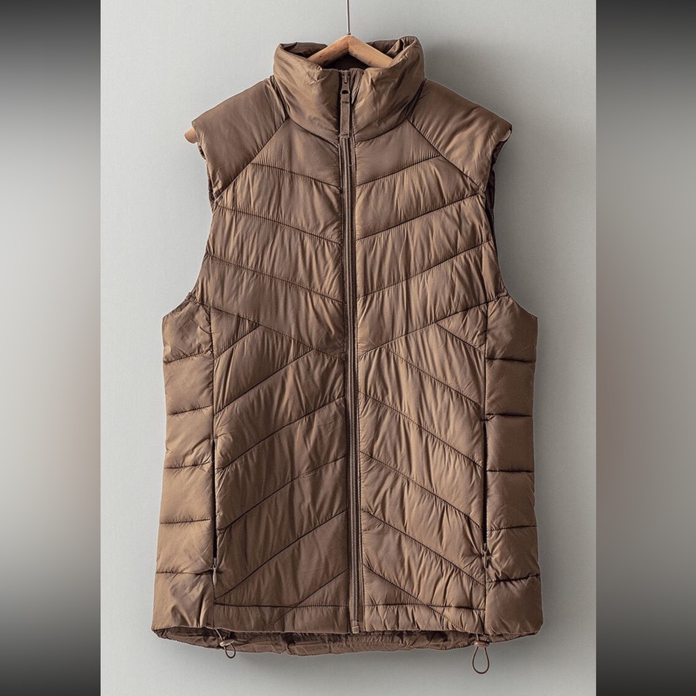 Quilted Chevron Puffer Vest- NWT